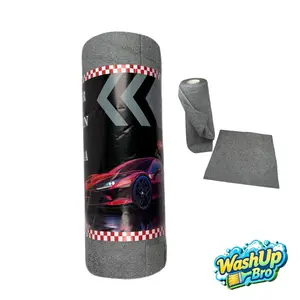 30-Pack Disposable Microfiber Towel Roll - 30x30cm, Lint-Free, No-Clean Cloth for Car Detailing & Waxing