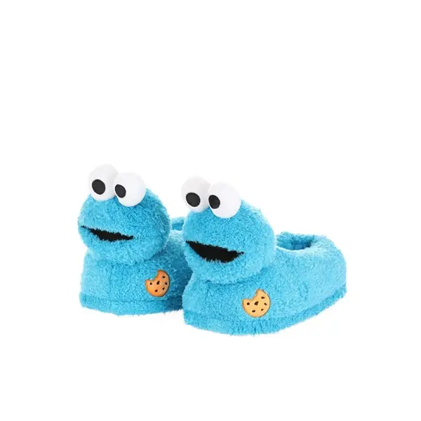 Adult Cookie Monster Plush Slippers Adult Cookie Monster Plush Slippers