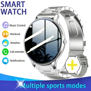 New Smartwatch Full Touchscreen HD Display, Unisex Sport Step Counter, Multi-Function Watch, Android iOS Compatible, Call Messaging Music Control
