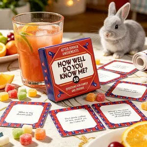 Family Party Card Game Box, Card Deck, Multiple party fun card games, Interactive Desktop Paper Cards for Easter, Valentine's, Christmas, Thanksgiving, New Year