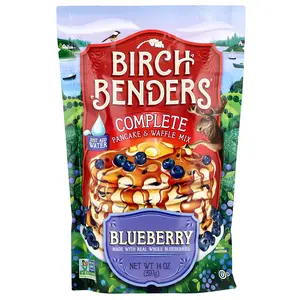Birch Benders Complete Pancake & Waffle Mix, Blueberry, 14 oz (397 g)