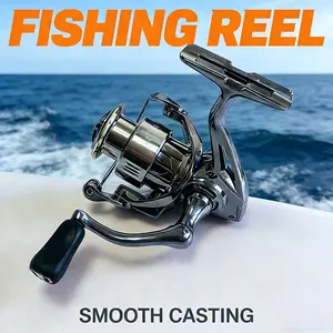 Ultra Smooth Spinning Reel with 7+1 Bearings 5.2:1 High Speed 12kg Drag Saltwater Freshwater lightweight reel