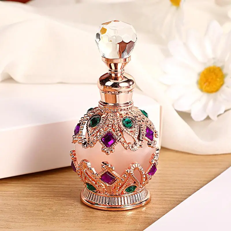 15ml Women's Mini Fragrance Perfume, 1 Box Crown Design Rose Perfume, Natural Fragrance for Women, Long Lasting Fragrance, Floral Scents Perfume for D
