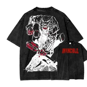 Invincible Unisex Fit Washed T-Shirt  10