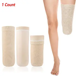1PCS High Elasticity Thickened Gel Prosthetic Sleeve Below Knee Stump Shrinker Comfort Prosthetic Protection Socks for Daily Use