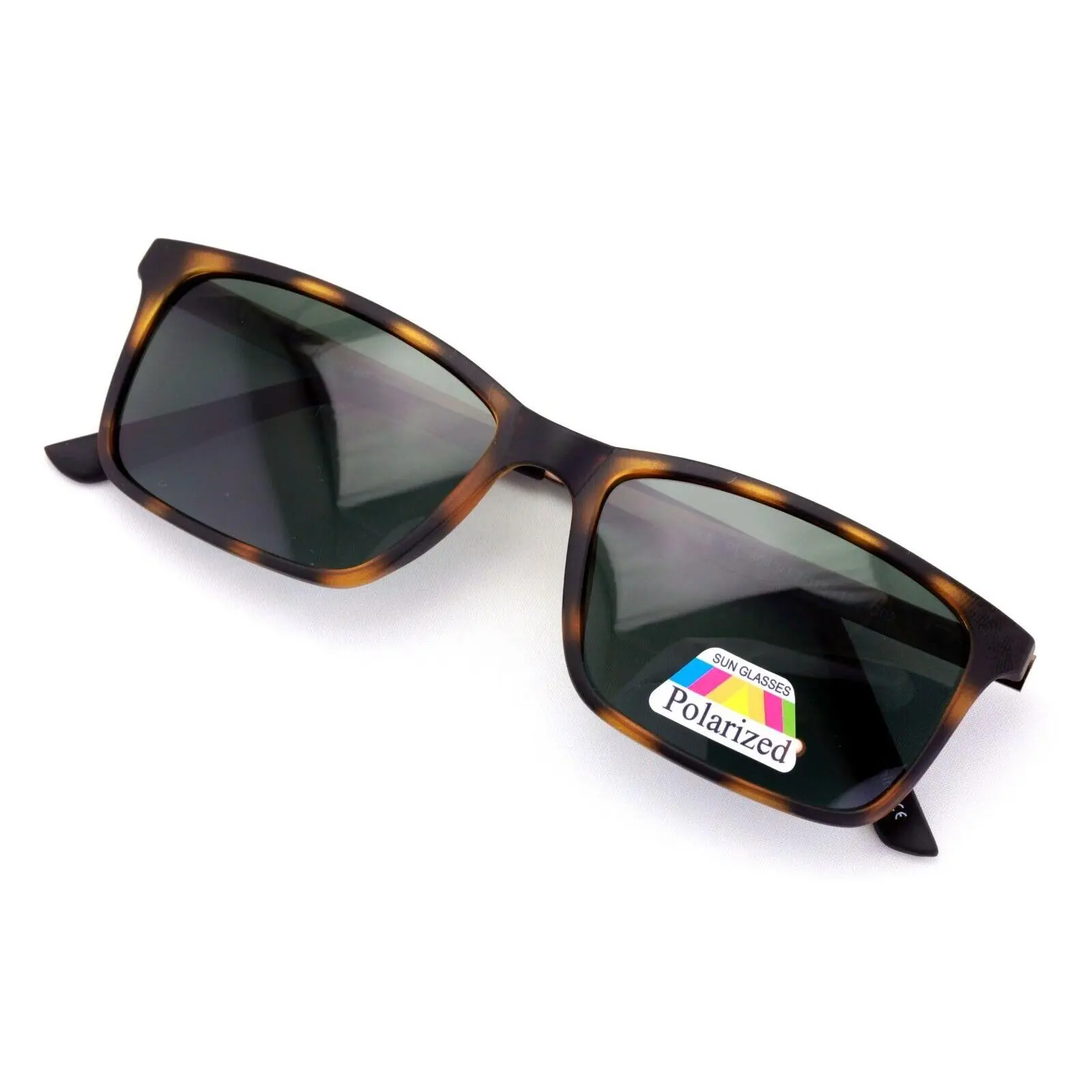Men Premium Polarized TR90 Extended Metal Temple Large Sunglasses 147mm Rectangl