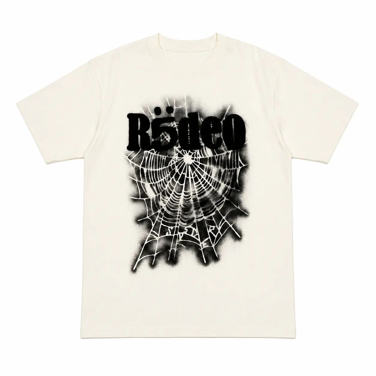 Spider Web Graphic T-Shirt, Vintage Streetwear Oversized Tee, Gothic Cotton Shirt, Casual Hip Hop Unisex Graphic Tee