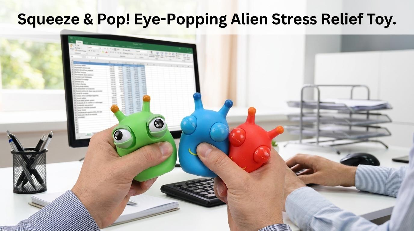 Blind box random style soft funny pop-up grass bug squeeze stress relief toy Bouncing eye bug squeeze stress relief fun toy Adult and children gifts outdoor fun