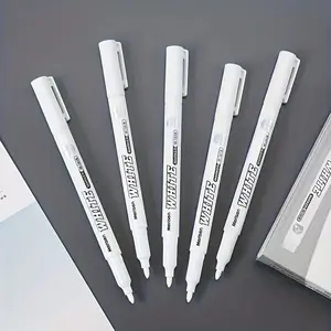 Bet You Can’t Draw This with Basic Markers—These 3 White Pens MAKE IT EASY! 🤯 #DoodleChallenge Smooth Writing Pens