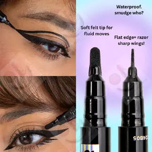 Delineador punta de fieltro,impermeable,punta plana: Italia Deluxe