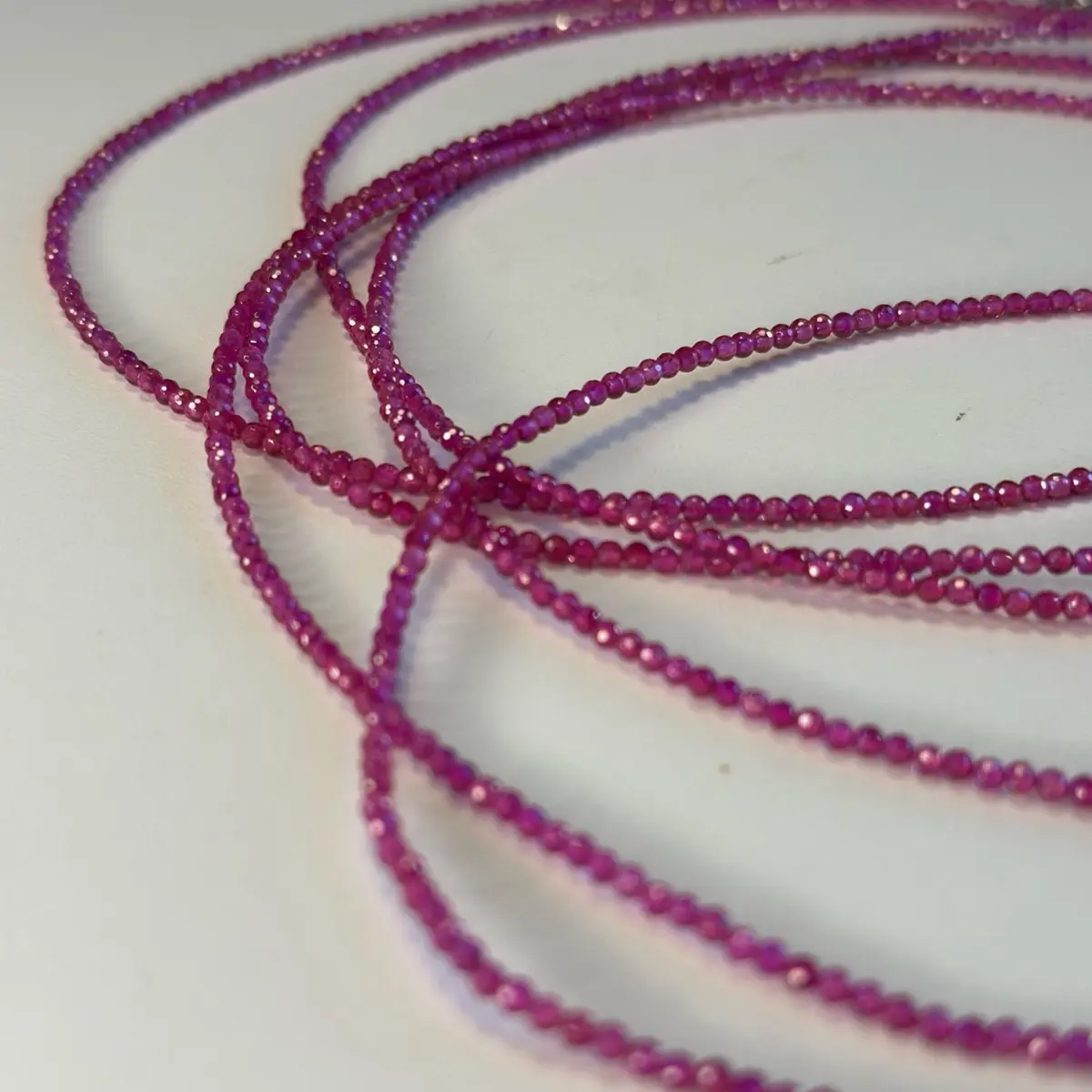 Natural Ruby Faceted Necklace for Women - Fashion Accessory