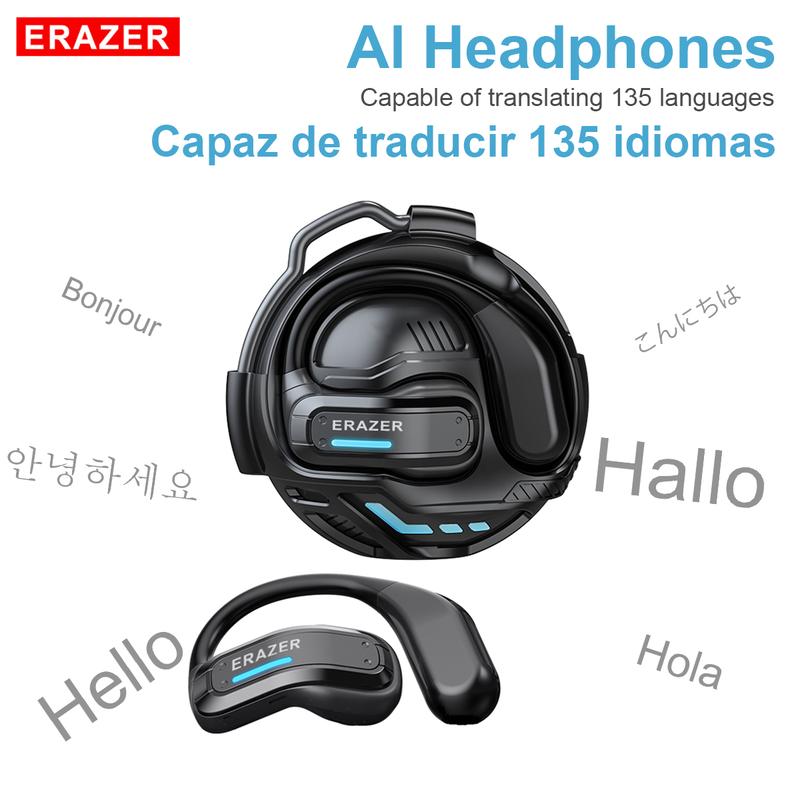 ERAZER X8 OWS Translation Wireless Bluetooth Earphones Support 135 Languages Real Time Bluetooth Translation Playing Music Phone Calls Headphones & Meeting Summary Earbuds