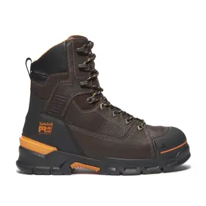 Timberland Pro Mens Endurance 8 Inch Electrical Hazard Composite Toe  Work/Duty - Black, Brown