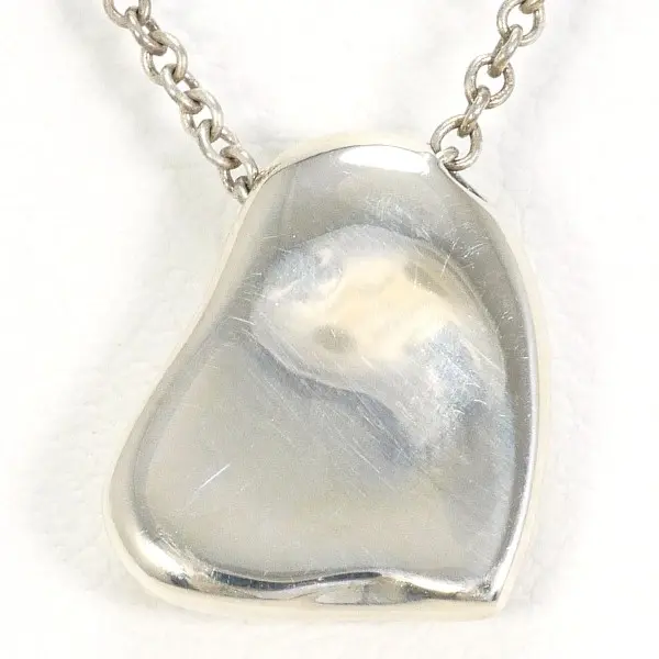 Pre-owned Tiffany & Co. Sterling Silver 925 (Ag925) Small Leather Goods Tiffany Full Heart 925 Necklace