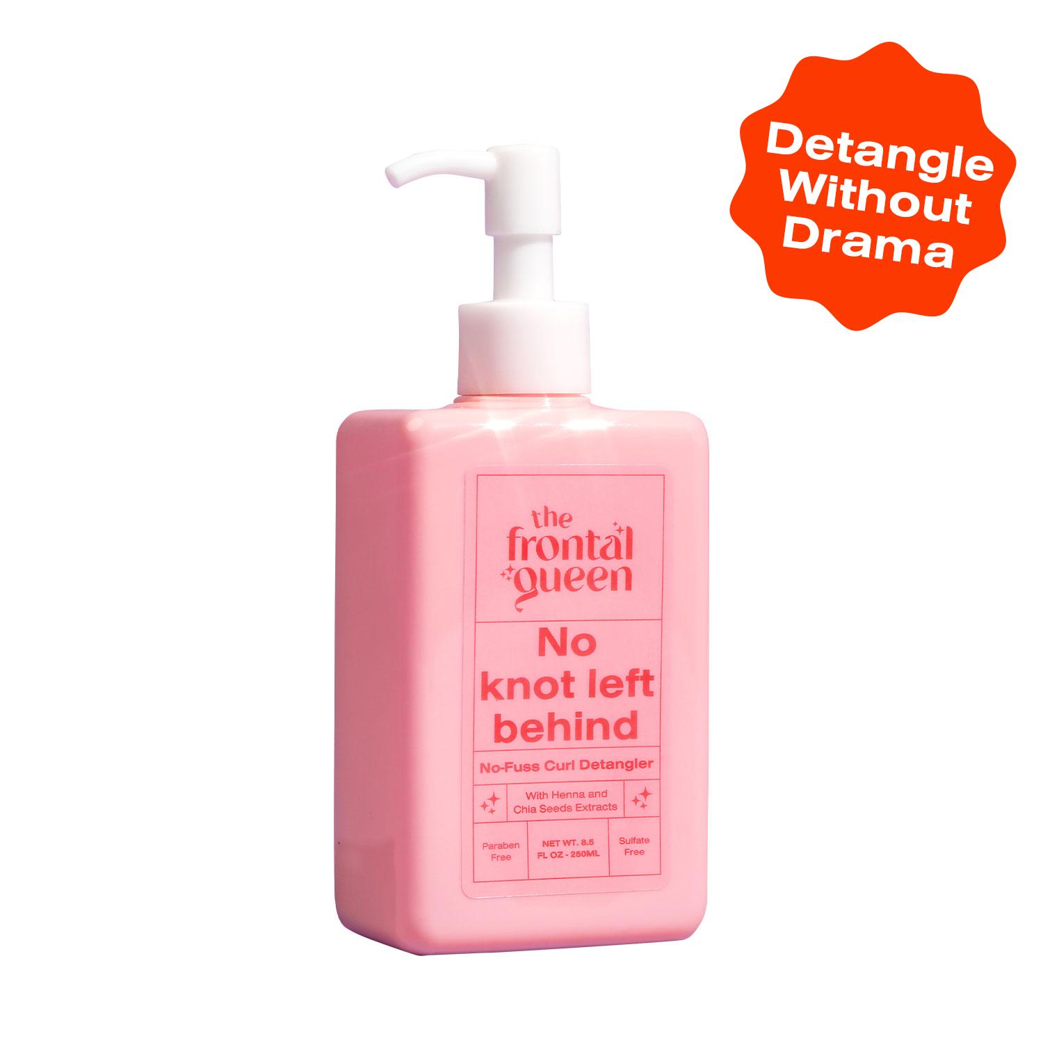 The Frontal Queen No Knot Left Behind Curl Detangler for 4C Hair & Wigs Frizz Control Easy Slip No-Fuss Styling Wig-Safe Formula for Natural Hair Detangles Instantly Softens Coils Defines Curls Perfect for Protective Styles & Installs