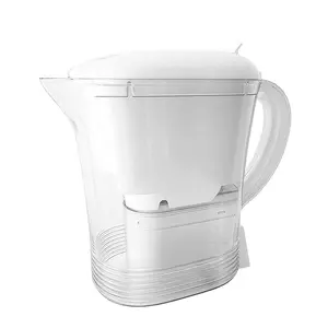 Mini Flower Electric Water Filter Pitcher for Tap Drinking Water Long-Life Filter Removes 99% Lead BPA-Free Fits Fridge Multi-Layer Filtration Easy Operation Space-Saving White