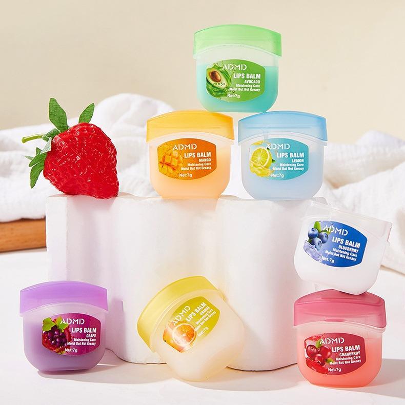 ADMD Fruit Flavored Lip Glosses &Night Balms Colorless Lipsticks MoisturizingNourishing Lip Masks Small Convenient PartySeasonal Gifts