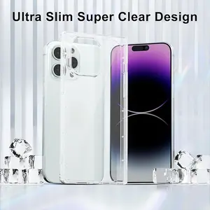 Ice Cube TPU soft case for iphone 17Pro/15/14promax Square Simple Soft Rubber iPhone13pro/12 Mobile Phone Case,Anti-drop Clear Phone Case,Total Protective Shockproof Phone