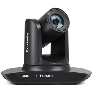 FoMaKo NDI Camera AI Auto Tracking HDMI PTZ Camera 20x Optical Zoom LAN USB3.0 HDMI PTZ Camera for Church Services Worship Education, PoE 1080P60 (Support NDI 6 & NDI HX3) FMK20UH NDI-B(Black)