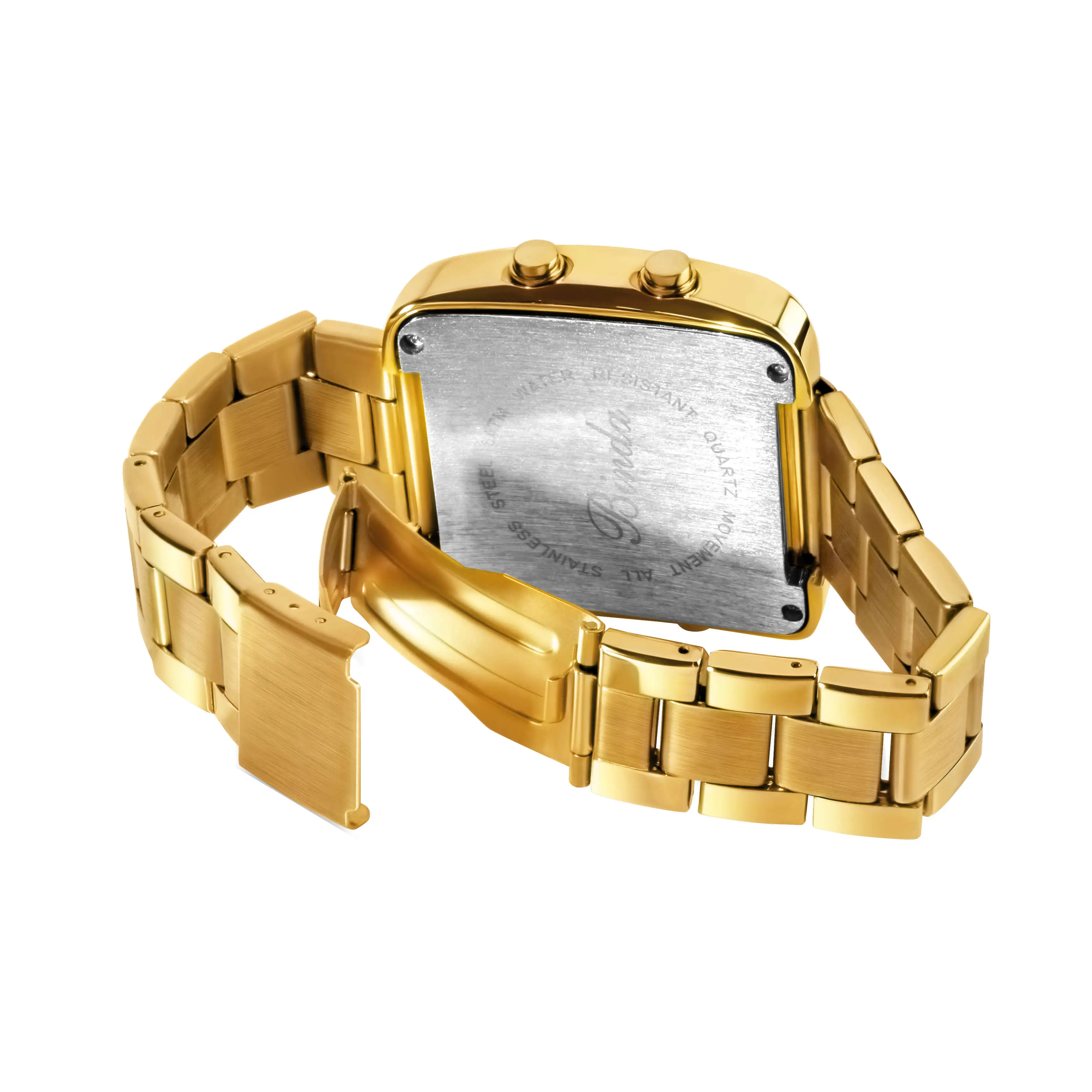 Binda Women\'s Gold Rainbow Quartz Stainless Steel Bracelet Elegant Dial Watch Binda Women main image 2