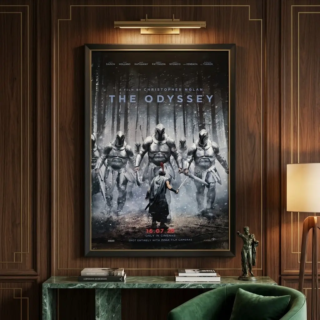 The Odyssey 70MM IMAX exclusive Film reel style Illustration Poster