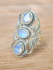 Vintage Artificial Crystal Decor Hollow Out Design Promise Ring, Elegant Fashion Accessories For Women, Wedding Engagement Bridal Jewelry Gift, Heirloom Ring, Unique Rings