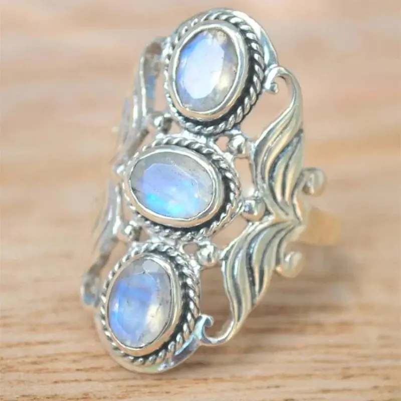 Vintage Artificial Crystal Decor Hollow Out Design Promise Ring, Elegant Fashion Accessories For Women, Beautiful Rings, Wedding Engagement Bridal Jewelry Gift, Heirloom Ring, Unique Sparkling Rings