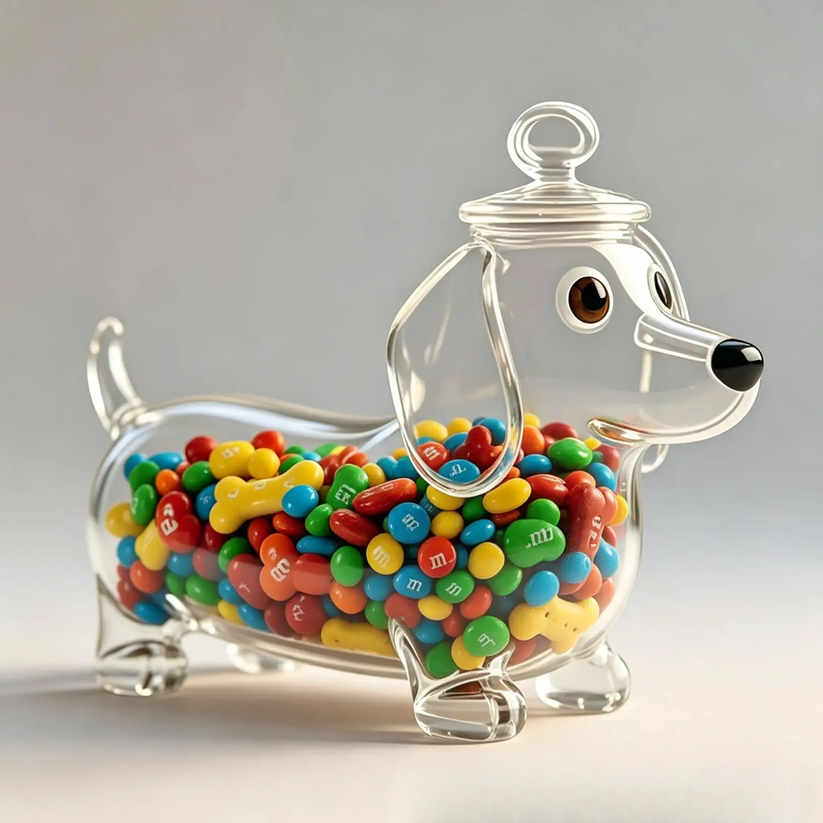 Whimsical Animal Themed Glass Jar for Food Storage and Home Decor, Multifunctional Clear Glass Container with Cute Animal Design, Ideal for Kitchen Organization and Stylish Placement, Decorative Glass Jars, candy jars, Glass Storage Containers