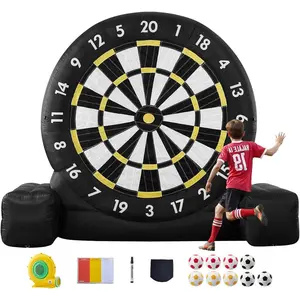 VEVOR Inflatable Soccer Dart Board, Over 8 ft High Giant Soccer Dart Board with 9 Kick Balls & Air Pump