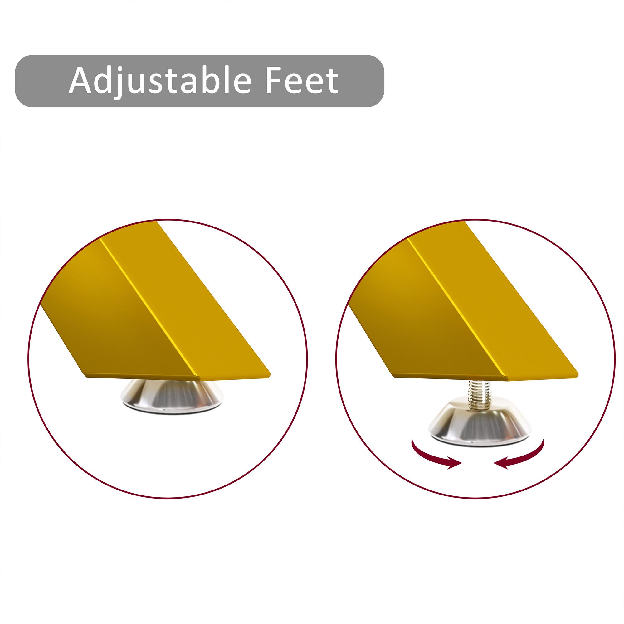 47.2" Rectangular Glass Dining Table, Tempered Kitchen Table with Gold Metal Legs, Modern Dinner Table for Kitchen Dining Room