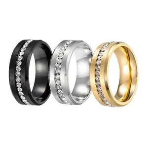 Titanium Men's Wedding Band with 1ct Princess Cut CZ – Lightweight, Scratch-Resistant & Modern Design