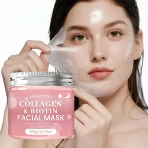 Collagen & Biotin Peel-Off Facial Mask, Deep Moisturizing Facial Mask, Lifting and Firming Face Mask, Facial Skin Care Product for Women & Men