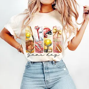 [Sale Up To 50%] Softball Game Day Coquette Shirt, Softball Bow Softball Mama T-Shirt, Gift For Mom Shirt