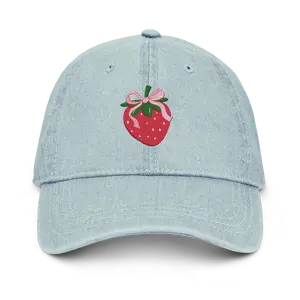 Strawberry Denim Chambray Hat