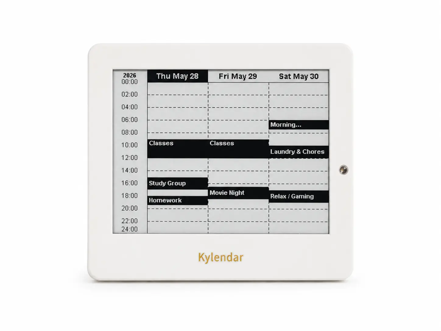 4.2'' Study Digital Calendar Clock, Schedule Sync, US Time Calibration, Professional Time Management Device, Easy Operation, Ideal Study Gift, for Bedroom, Study, School & Library