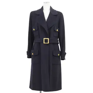 Pre-owned CHANEL Cashmere Small Leather Goods Coat