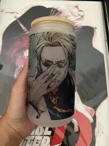 JJK Nanami Anime Manga Glass Cup 16oz #25