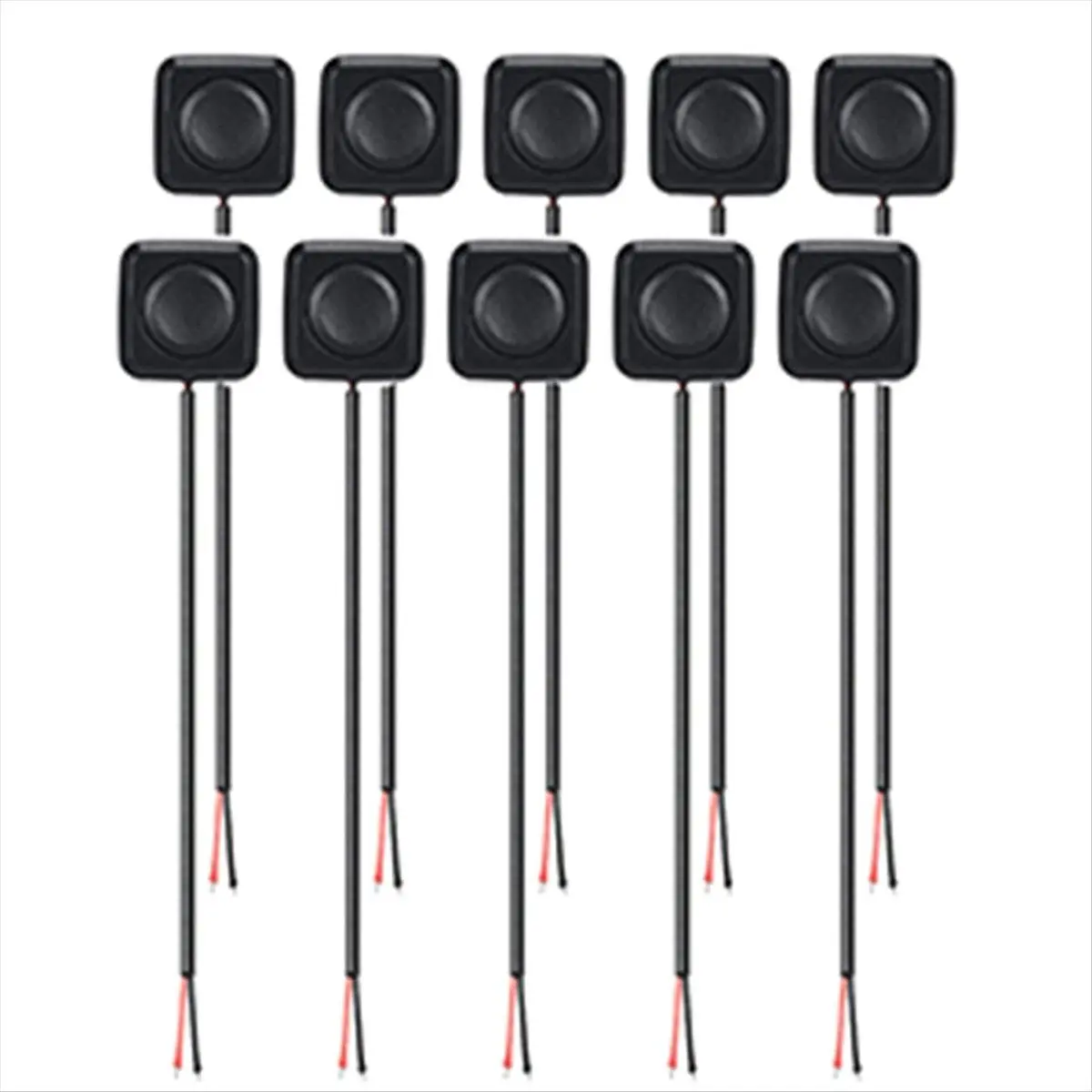 10Pcs Car Mini Momentary Push Button ON/OFF Switch, 12V/24V, Surface Mount, Easy Installation for Electronic Exp & Automotive Electronic Projects