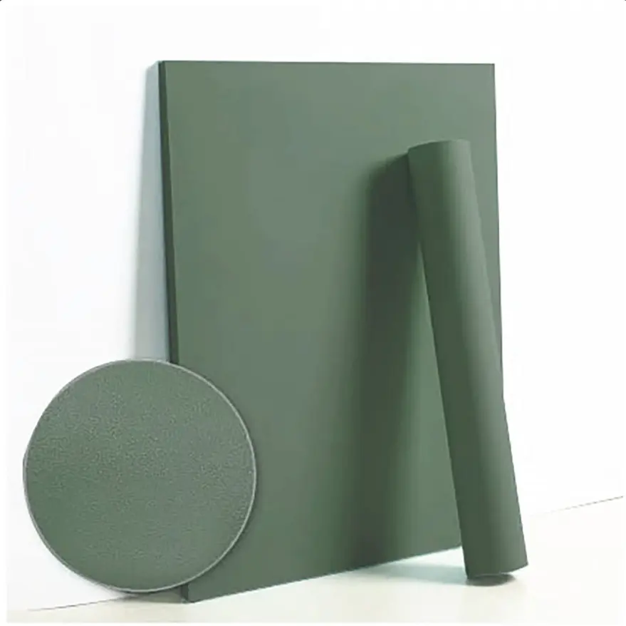 78.7"x17.7" Dark Green Peel and Stick Wallpaper Solid Contact Paper Self Adhesive & Removable Wallpaper Textured drawer liner Decorative Wall Vinyl Rol