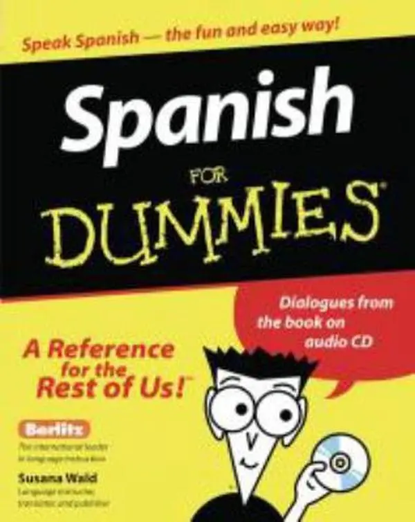 USED Book - Spanish for Dummies by Susana Wald (Paperback) - english