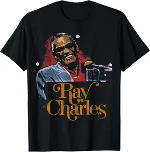 Ray Charles - Million Dollar Smile T-Shirt - men women unisex shirt, funny t-shirt, graphic tees, t-shirt birthday gift