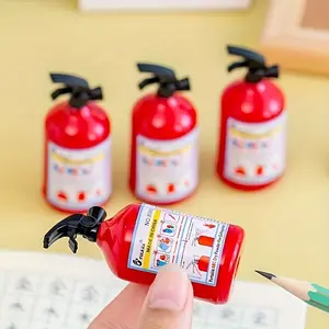 Creative Fire Extingisher Shaped Pencil Sharpeners, Single Hole Pencil Sharpener, Desk Accessories & Office Supplies, School Stationery Gifts