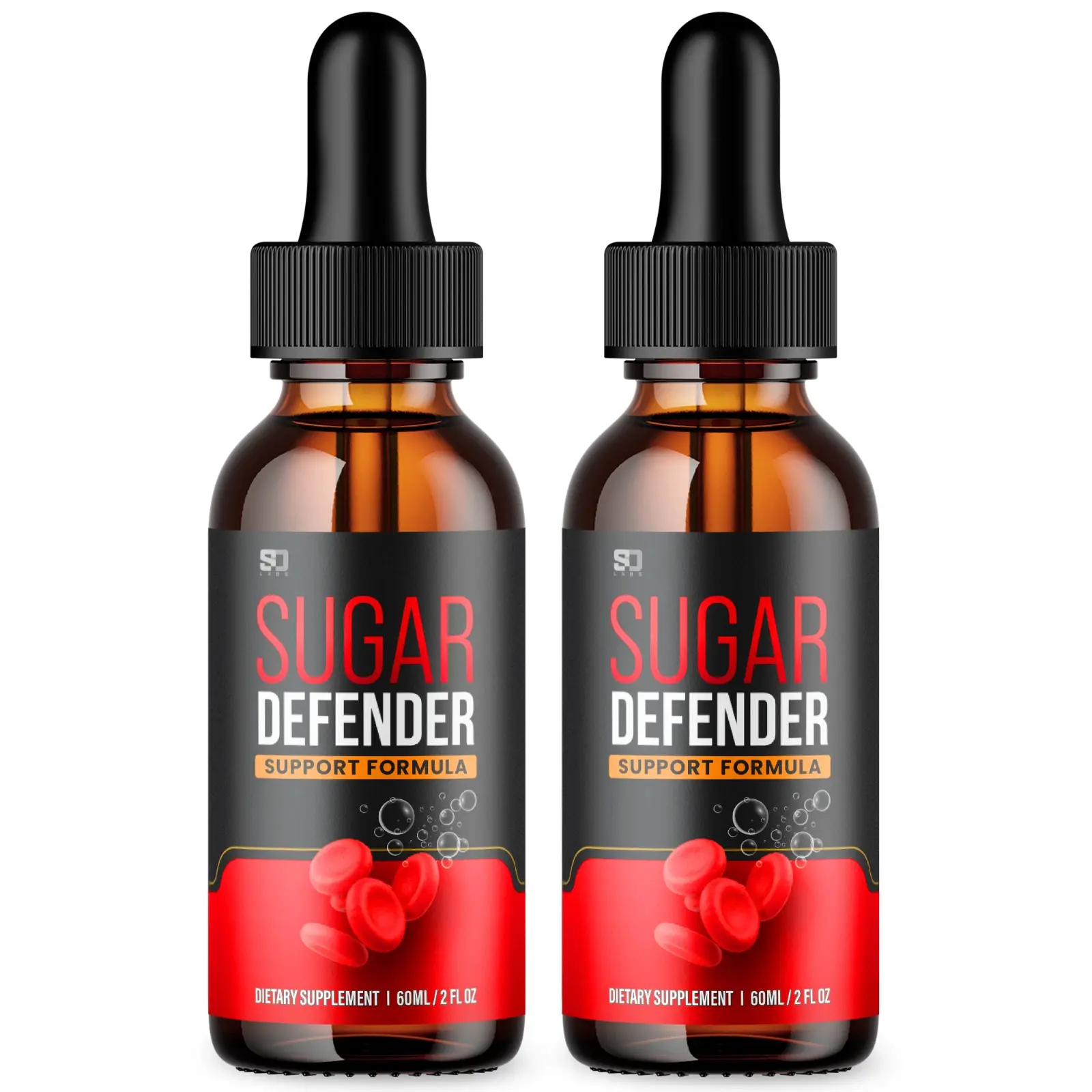 (2 Pack) Sugar Defender, Sugar Defender Blood Sugar Support Suppleement (4oz)
