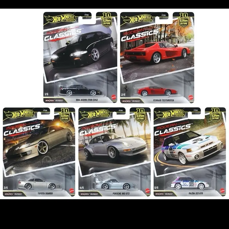 Hot Wheels 1:64 Car Culture 10th Anniversary 2026 S Case – Modern Classics **SET OF 5**