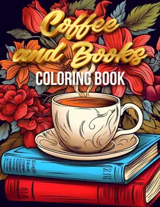 Cozy Coffee Moments: Bold and Easy Coloring Book for Relaxation, Stress Relief, and Coffee Lovers, PaperbackCoffee and books coloring book.: An adult coloring book for coffee lovers, Paperback