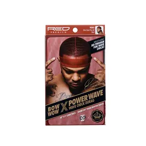 Red by Kiss Power Wave Check Durag HD63- Red