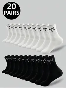 Youth Socks, Butterfly Pattern, Unisex Mid-Calf, Comfortable Sporty, Casual, Breathable, Ideal for All Seasons, Daily Wear