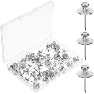 - Double Headed Picture Hanging Nails, 50 Pack, , Picture Nails, Tacks for Wall Hangings, Wall Pins for Hanging, Wall Nails for Hanging, Thumb Tacks for Wall Hanging, Picture Hangers