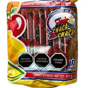 Chaca Chaca - Original Fruit Chili Candy (10 pack) | Dulce Autentico Mexicano a base de Frutas - Authentic Mexican Candy