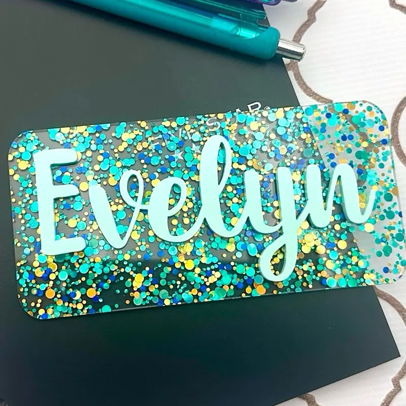 Locker Name Magnet - Personalized Locker Magnet - 3D Acrylic Locker Decor - Back to School - LEAVE NOTE WITH PERSONALIZATION